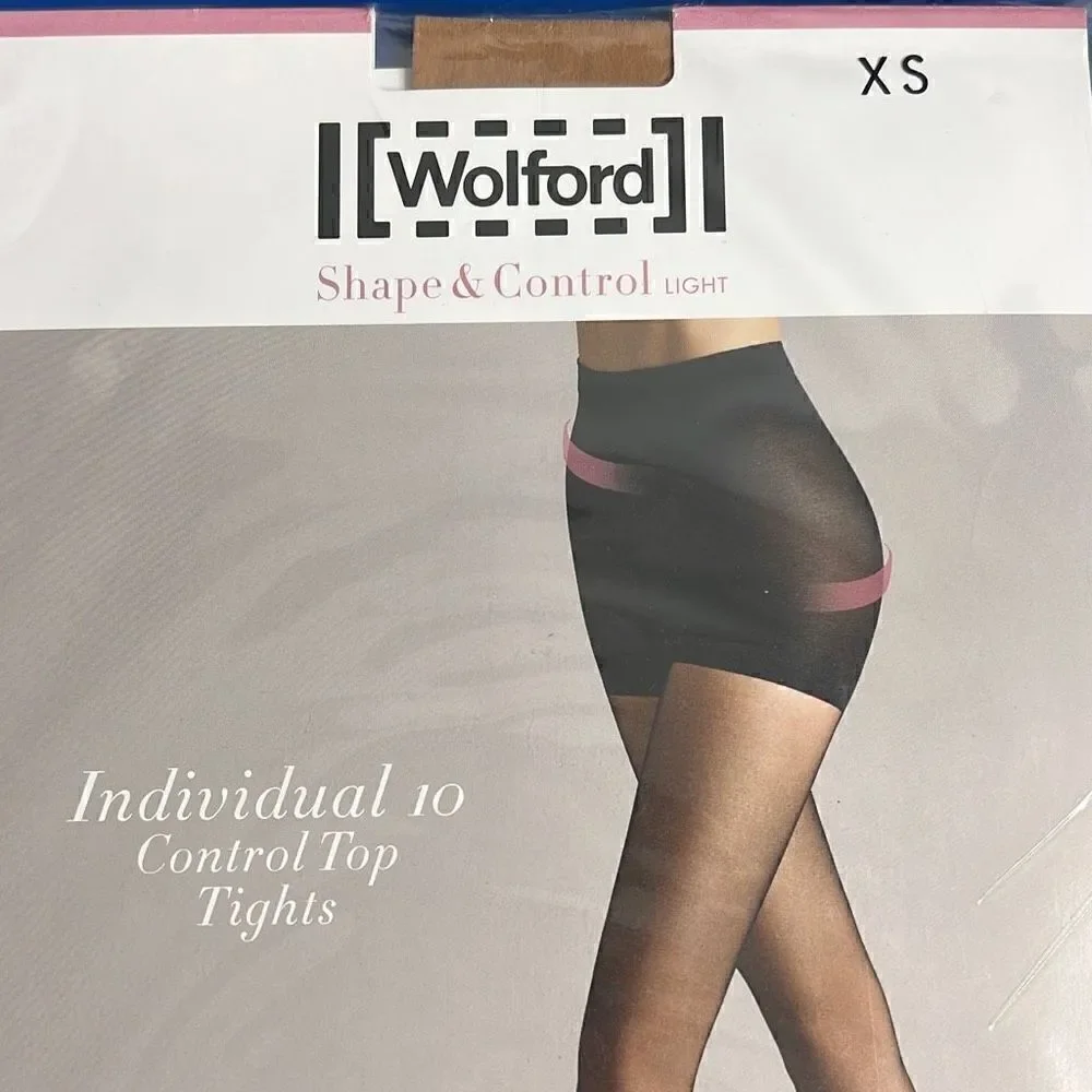 NWT Wolford Individual 10 Control Top Tights 14602 XS